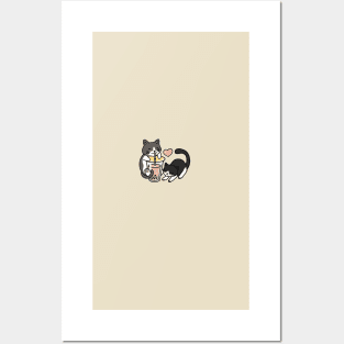 Boba Cats Posters and Art